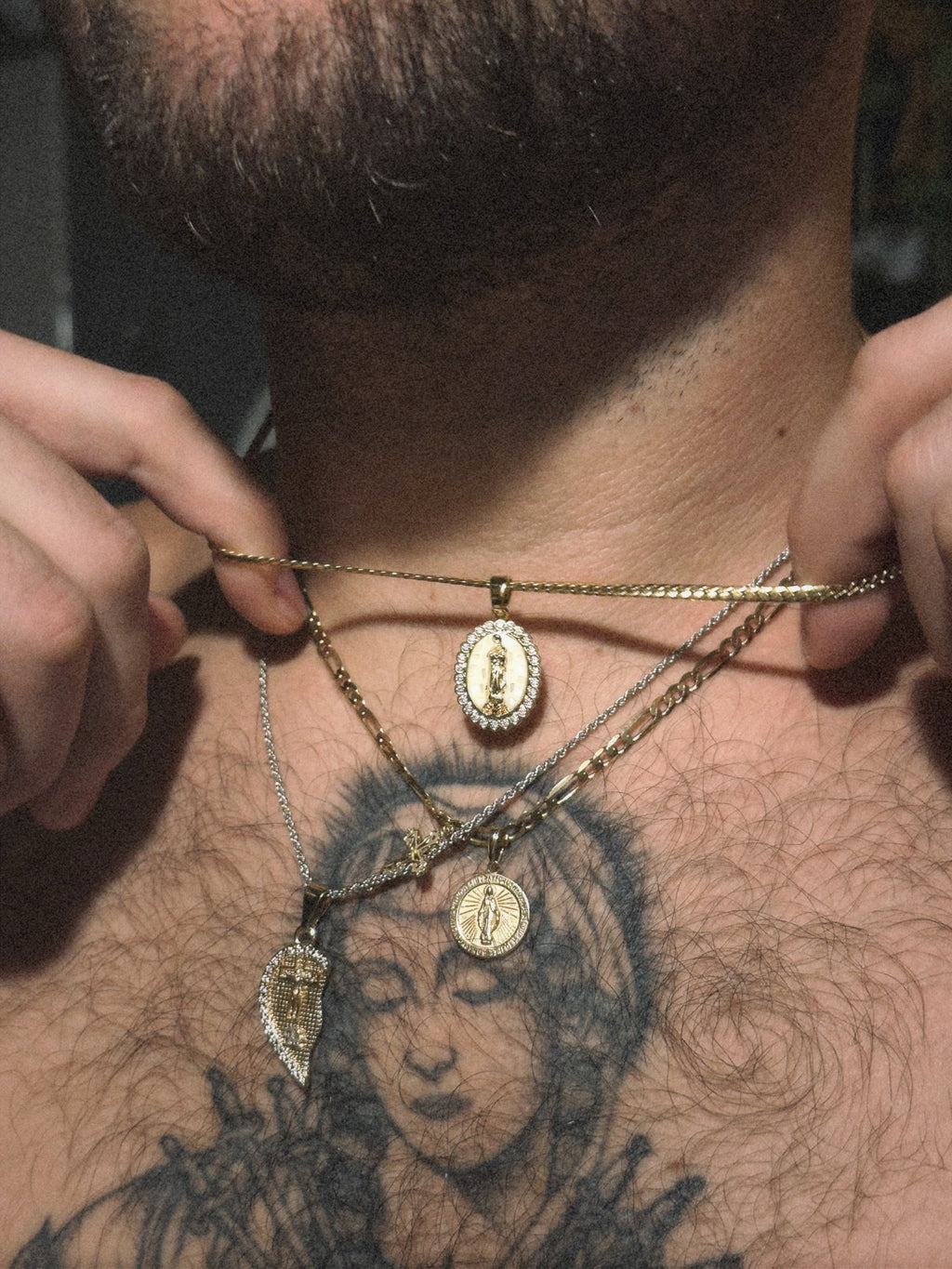 twin flame pendant set