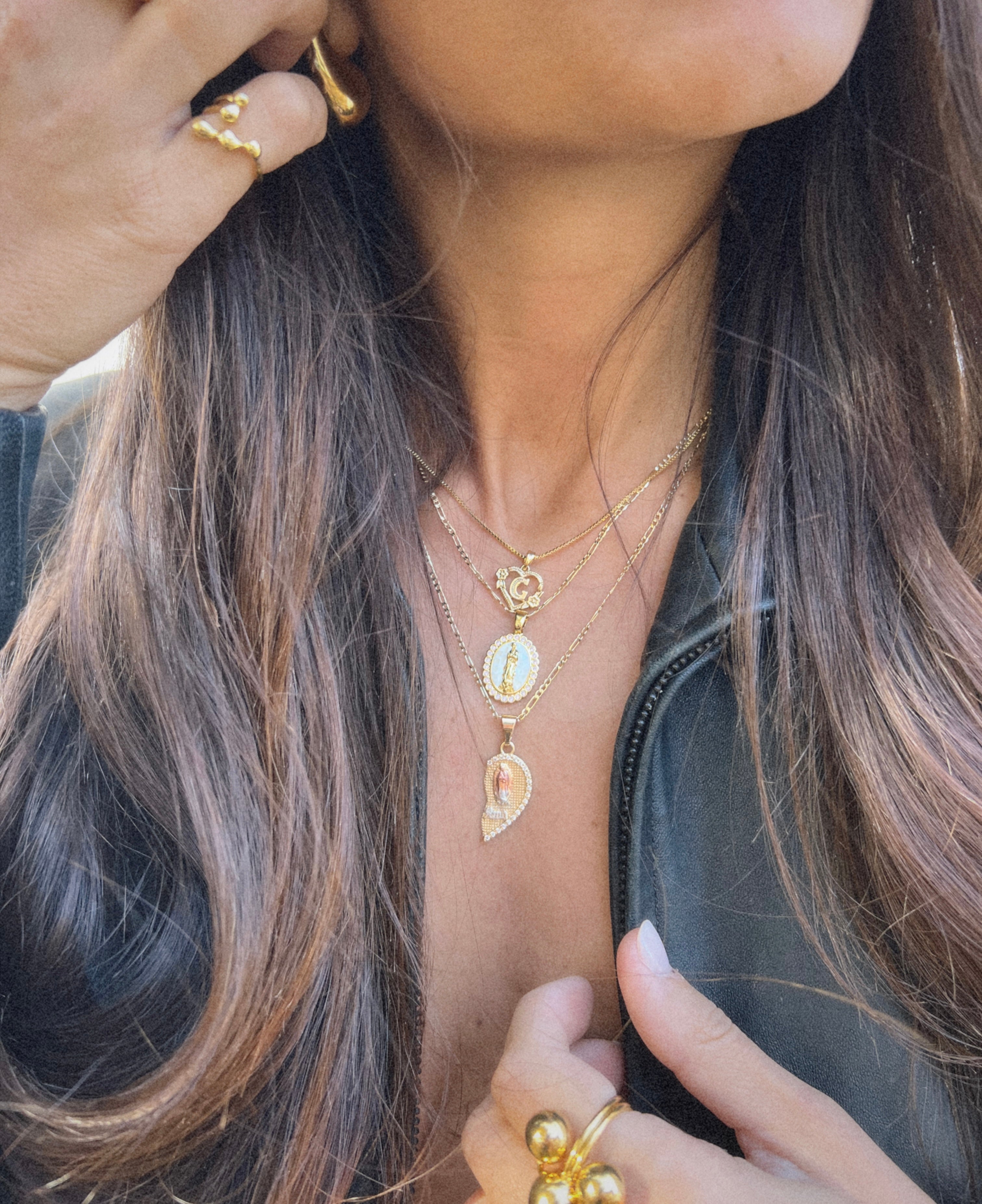 twin flame pendant set