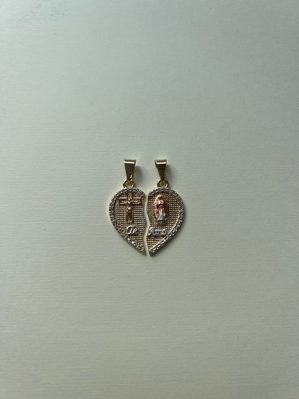 twin flame pendant set