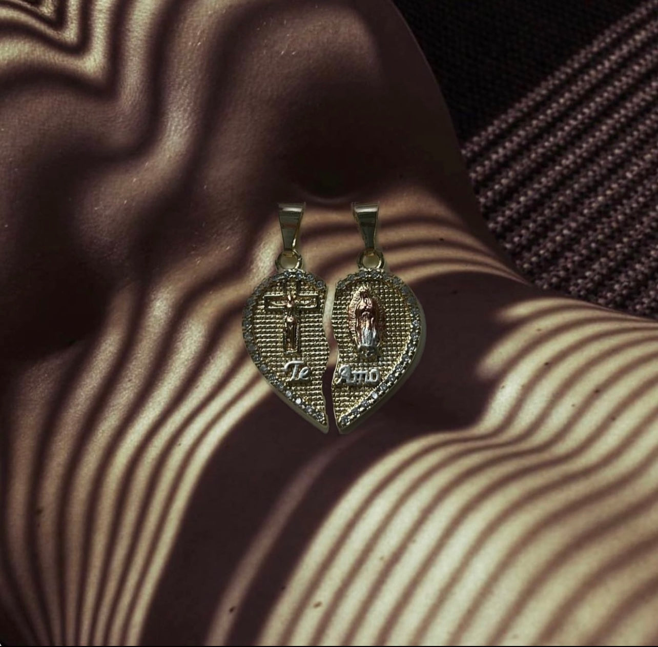 twin flame pendant set