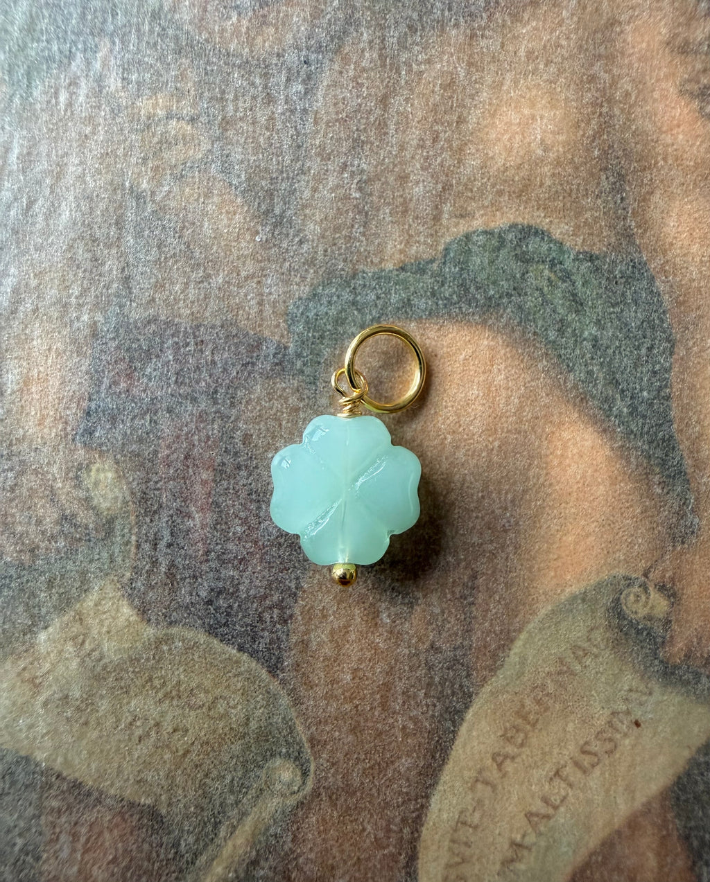four-leaf jade pendant