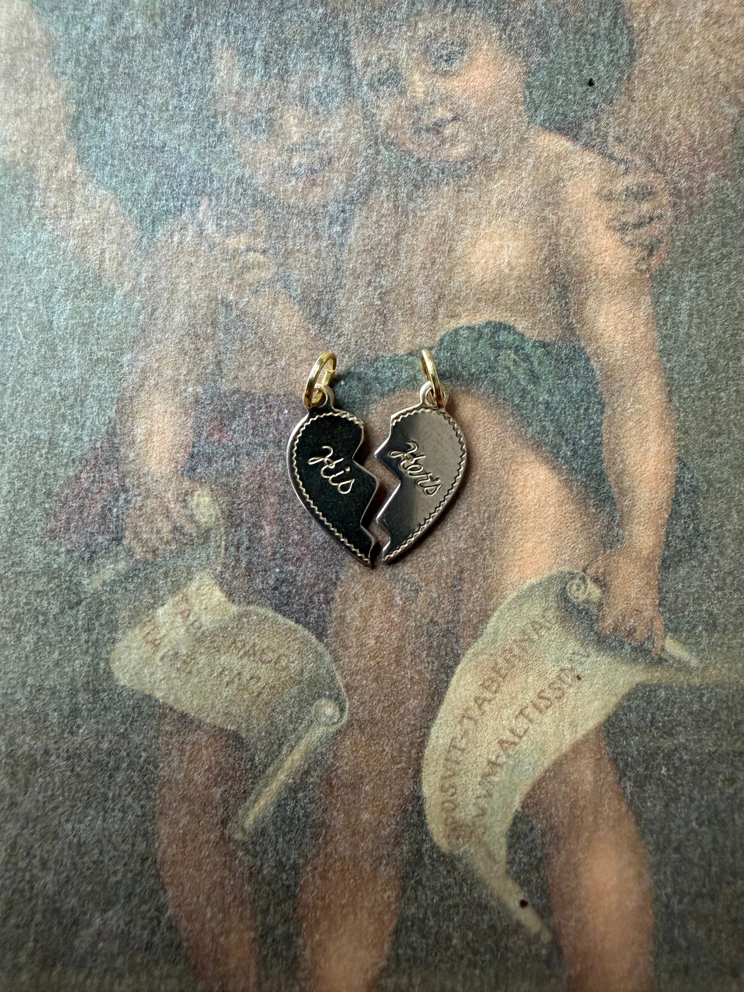 his + hers pendant set