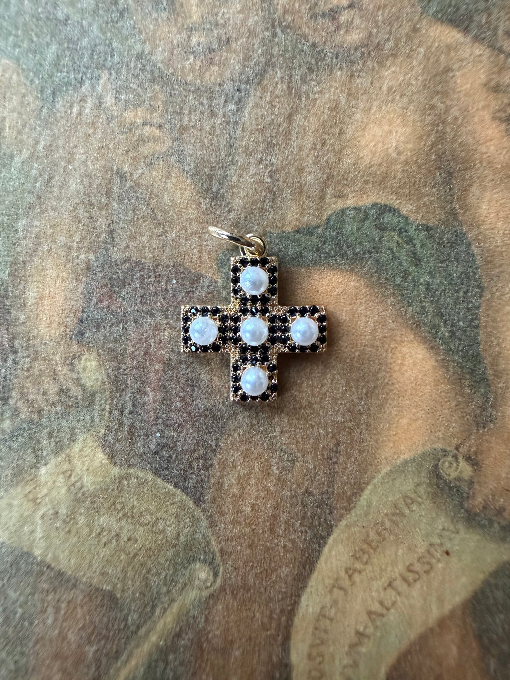 pearl cross pendant